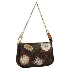 LOUIS VUITTON Monogram Patch Mini Pochette Accessoires Pouch M95804 Auth 117...